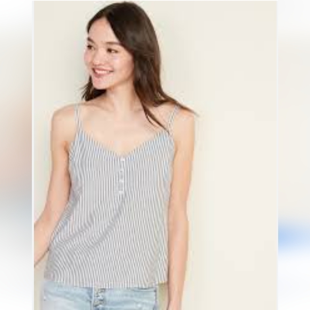 Old Navy Striped Summer Tank Top Blouse Size XSmall